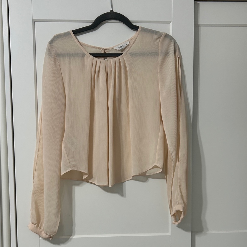 BCBGeneration Soft Cream Blouse
